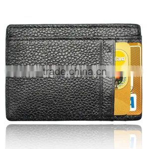 The Slim Wallet Genuine Front Pocket Secure Thin ID And Card Holder thumbnail-2