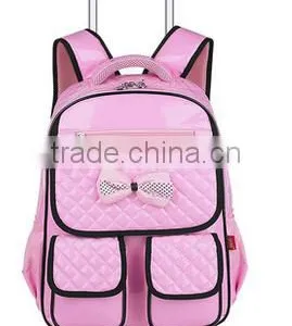 2015 Top Quality Detachable PU Leather School Trolley Backpack for Girls thumbnail-4