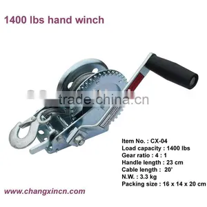 1400lbs Boat Trailer Winch With Cable thumbnail-1