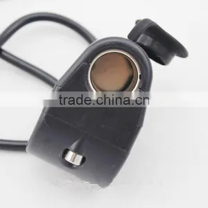 Handlebar Power Plug Socket Cigarette Lighter 12V For Motorcycle thumbnail-4