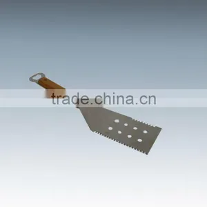 537-68 3-purpose BBQ Shovel With Wooden Handle thumbnail-1