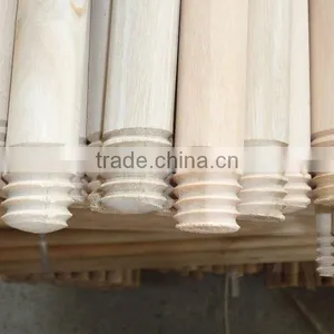 Natural Wooden Italian Thread Broom Handle thumbnail-1