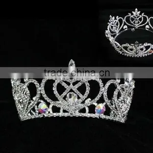 Big Fashion Pageant Ornament Rhinestone Crown for Sale thumbnail-2