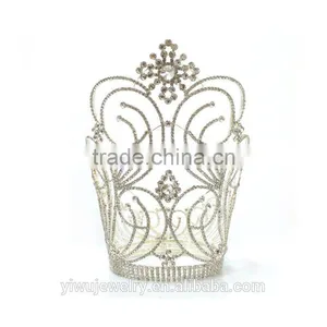 Sweet Rhinestone Large Adult Tiara And Crowns For Pageant H172-131 thumbnail-2