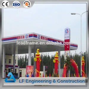 Galvanized and Prefab Steel Structure Petrol Station thumbnail-3