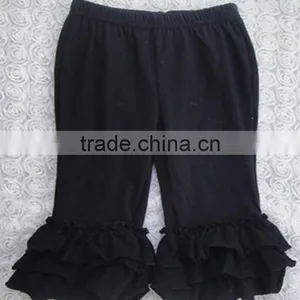 Best Selling Solid Color Baby Girls Fall Ruffle Pants thumbnail-5