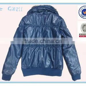 Latest Designs Women Leather Jacket With Fur Collar thumbnail-2