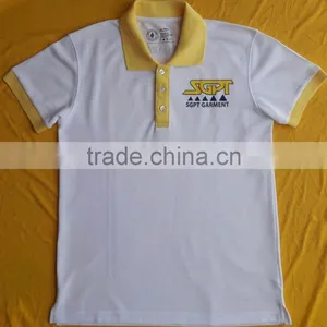 CUSTOM DESIGN OF COMPANY UNIFORM, POLO SHIRT, 65% POLYESTER,35% COTTON, PIGUE thumbnail-1