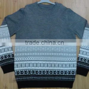 High Quality 12GG New Arrival 2017 Men's Long-sleeved Cotton Stripes Sweater (BKNM1457) thumbnail-1