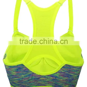 WomenS Racerback Sports Bras Seamless High Impact Support Workout Yoga Bra thumbnail-2