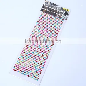 Colorful Mixed Pear And Rhinestone Sticker Sheet Acrylic Rhinestone Craft Sticker For Promotion Gifts thumbnail-6