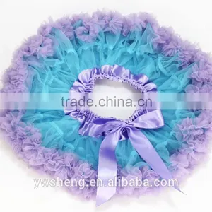 Fashion Baby Girls Two-tone Fluffy Chiffon Princess Ballet Dance Tutu Pettiskirt thumbnail-1