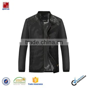 Cheap Price Mens Lightweight Ready Made Stock Bomber Jacket/ Slim Fit Black Sport Jacket Without Hood thumbnail-1