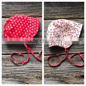 Reversible Baby Hat Floral Bonnet Cotton Cap Baby Clothing Accessories thumbnail-3