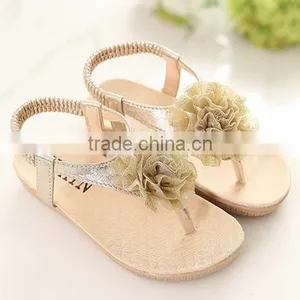 F10015E Hot Selling Big Flower Sandals Design Girls Modern Sandals thumbnail-3