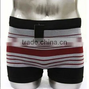 Wholesale Men Underwear Multi Strips Seamless Boxer Brief thumbnail-1