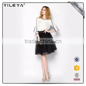 New Fashion Chiffon Blouse 2017,different Types of Fashion Women Blouse Tops Design thumbnail-1