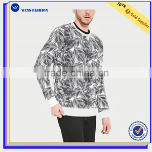 Latest Design Crewneck Sweatshirts Fashion All Over Printed Sweatshirt For Men thumbnail-1