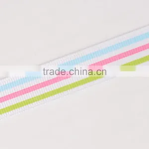 Wholesale 5/8" 100% Polyester Striped Grosgrain Ribbon thumbnail-2