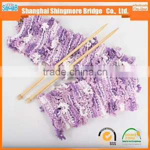 China Novelty Flower Yarn Supplier Hot Wholesale Scarf Fusion Yarn for Yarns Knitting thumbnail-6