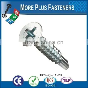 Made in Taiwan Phillips Cross Recess Countersunk Flat Head Self Drilling Screw thumbnail-4