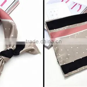 Women Digital Print Custom Design Silk Scarf thumbnail-4