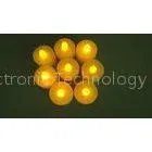 PP Plastic Red Color Flameless Flickering LED Candles , LED Votive Candle thumbnail-1
