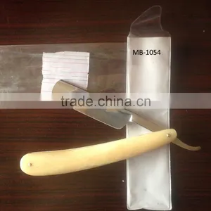 Vintage Barber Straight Razor With Camel Bone Handle thumbnail-1