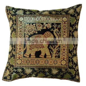 Elephant Design Jacquard Cushion Covers thumbnail-1