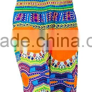 Women Yoga Thai Style Polka Floral Elephant Printed Boho Bloomers Baggy Pants thumbnail-4