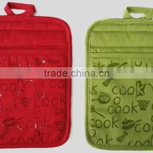 Wholesale 100% Cotton Twill Hight Quanlity Silicone Printed Pot Holder thumbnail-2