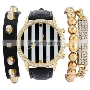 New Arrival Fashion Beautiful Fancy Ladies Gold Bracelet Watch thumbnail-5