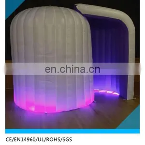 White Color Air Dome Led Inflatable Photo Booth, Inflatable Photo Booth Enclosure thumbnail-1