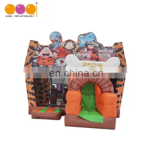 Funny Hot-selling Animals Fun World Jumping Bouncer Inflatable Slide thumbnail-1