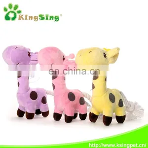 2014 Cute Plush Giraffe Pet Toy thumbnail-1