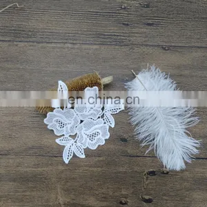 OLNA22 Elegance 3D Flowers Milk Poly Neck Lace thumbnail-2