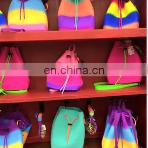 Hot Sale En-friendly Candy Colors Backpack Silicon Rubber Kids School Bag thumbnail-5