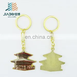 Jiabo Custom House Shape Enamel Brass Keychains thumbnail-5