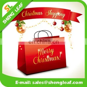 Eco-friendly Custom Logo Printed Christmas Gift Paper Bag thumbnail-1
