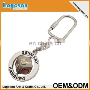 Hot New Products High Quality Leather Metal Carabiner Keychain thumbnail-4