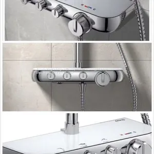 NEW Promotion Rain Shower Sets With Bracket Chrome Colour 3 Functions Foshan Factory thumbnail-3