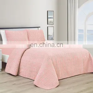 Wholesale Comforter Folded Soft Microfiber Lightweight Coverlet For All Season Fabric Embroidery Quilt thumbnail-6