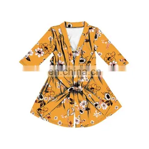 Bridal Dressing Gown Women Floral Robe Bridesmaid Kimono Sleepwear thumbnail-1