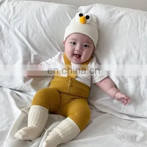 2020 Korean Children's Clothing Ins Wind Autumn Baby Knitted Overalls With Foot Socks Men and Women Baby Socks thumbnail-6
