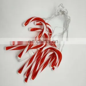 Battery Powered 3D Candy Cane Christmas Crutch Fairy LED String Light Party Light thumbnail-3
