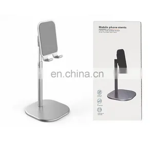 Portable Silicone Aluminum Universal Tablet Phone Holder Desk Stand For Cell Phone Table Holder thumbnail-5