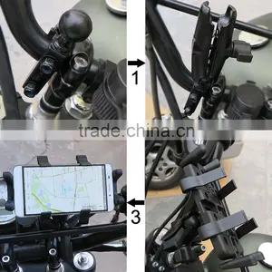 Hot Selling 360 Degree Rotation Adjustable Bike/bicycle/motorcycle Mount Holder for Mobile Phone and GPS thumbnail-1