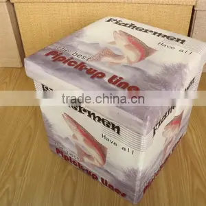 Store Extra Sheets Leather Pouffe thumbnail-6