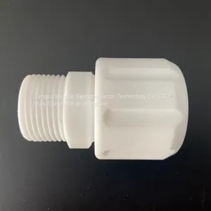 Corrosion Resistance White Virgin PTFE Fitting Male Connector thumbnail-2