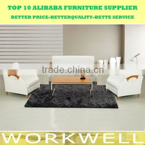 Workwell Popular Style Office Sofa Set With Wooden Armrest Kw-SS02 thumbnail-1